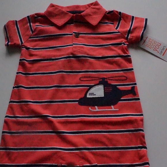 Carters Just One You Boys 3m One PIece Orange - Picture 1 of 3